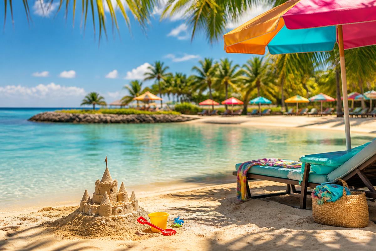 Family enjoying a pool at a Beaches all-inclusive family resort